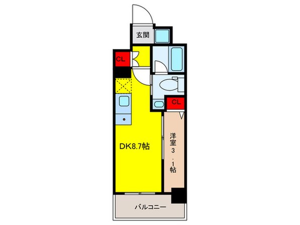 QUALITAS日本橋浜町の物件間取画像